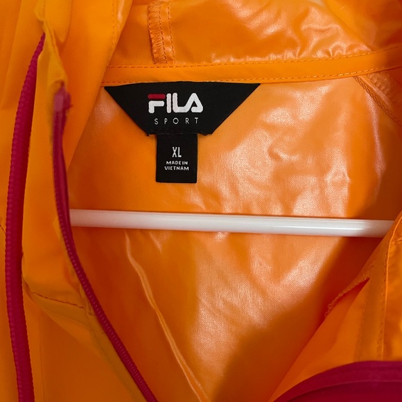 Fila Orange and Pink Women's Jacket - Picture 3 of 4